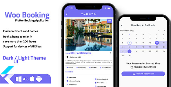 Download Flutter Booking Application – Ios and android Nulled 