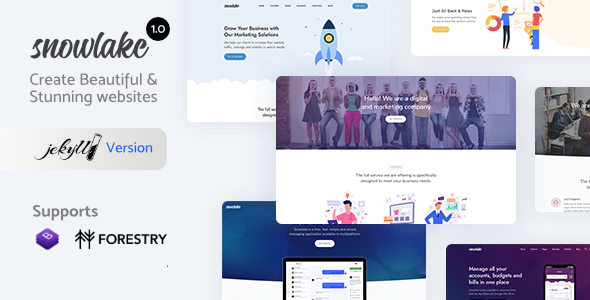 Download Snowlake – Creative Business & Startup Jekyll Template Nulled 