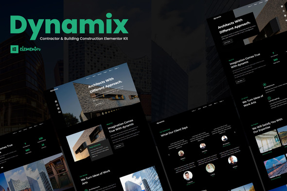 Download Dynamix – Architecture Elementor Template Kit Nulled 