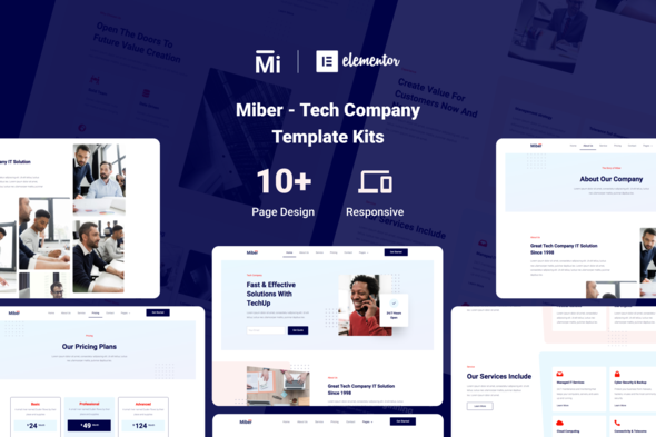 Download Miber – Tech Company Elementor Template Kit Nulled 