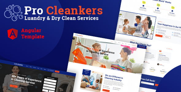 Download Procleankers | Laundry Services Angular Template Nulled 