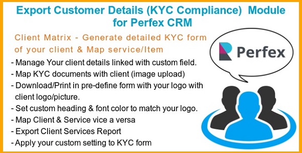 Download Export Customer Details (KYC Compliance)  Module for Perfex CRM Nulled 