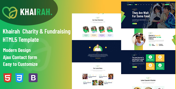 Download Khairah – Charity Nonprofit HTML5 Template Nulled 