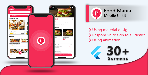 Download Food Delivery with Delivery Boy Flutter UI Kit Nulled 
