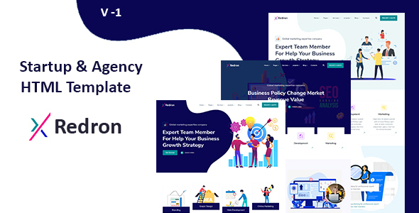 Download Redron – Startup &  Agency HTML template Nulled 
