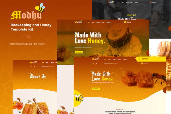 Download Modhu – Beekeeping & Honey Elementor Template Kit Nulled 