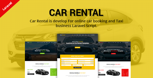 Download Car Rental – Cab Booking Laravel Script Nulled 