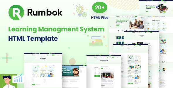 Download Rumbok – Learning Management System Bootstrap Template Nulled 