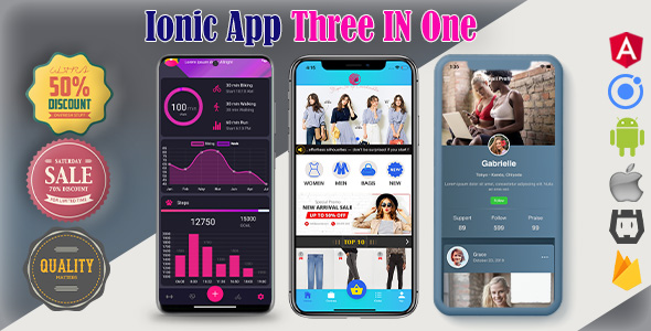 Download Ionic 5 App Three In One(android+ios+web) Full App Nulled 