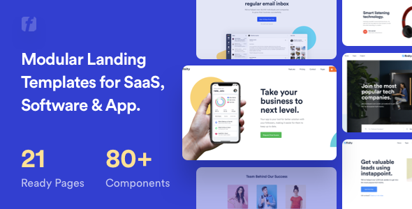 Download Finity – Landing Page Template for SaaS, Startup & Agency Nulled 