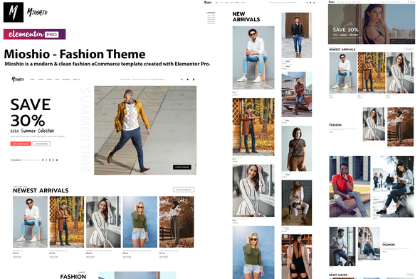Download Mioshio – Fashion eCommerce Elementor Template Kit Nulled 