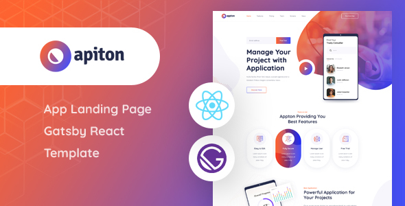 Download Apiton – Gatsby React App Landing Page Template Nulled 