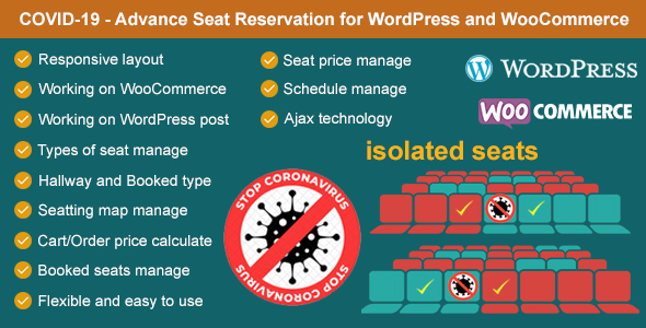 Download Covid-19 – Seat Reservation Management for WordPress and WooCommerce Nulled 
