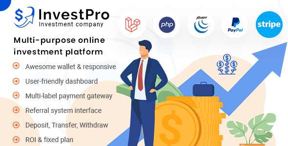Download InvestPro – Wallet & Banking Online Investment Platform Nulled 