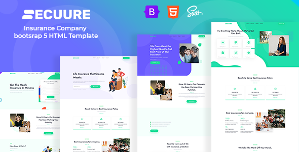 Download Secuure – Insurance Company bootsrap 5 HTML Template Nulled 