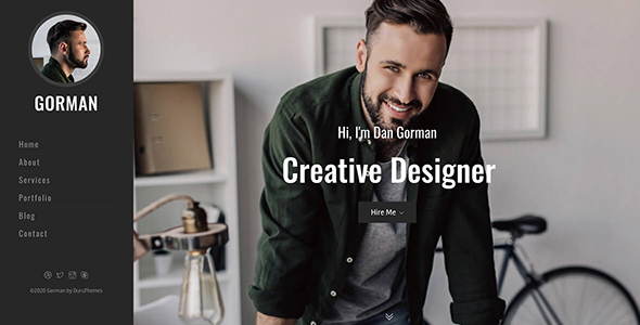 Download GORMAN – Responsive Bootstrap 4 One Page Portfolio Template Nulled 