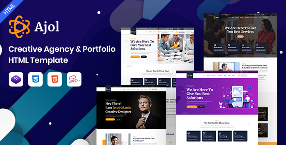 Download Ajol – Creative Agency Portfolio HTML Template Nulled 