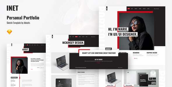 Download Inet – Personal Portfolio Sketch Template Nulled 
