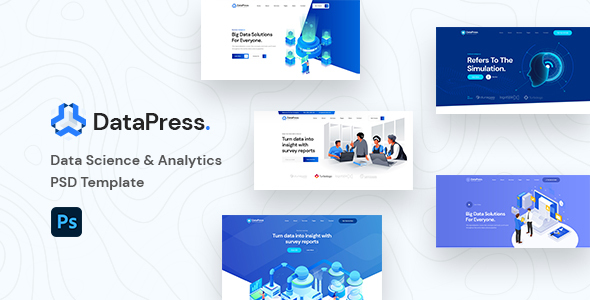 Download DatePress – Data Science & Analytics PSD Template Nulled 
