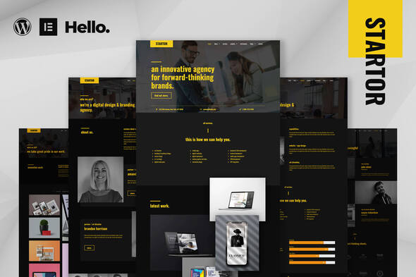 Download STARTOR – Agency & Company Elementor Template Kit Nulled 