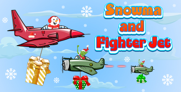 Download Snowman and Fighter Jet (CAPX and HTML5) Christmas Game Nulled 