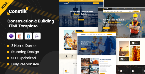 Download Constik – Construction & Building Company HTML Template Nulled 