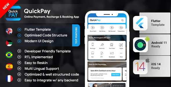 Download Recharge Ticket Booking & Bill Online Payment Android App + Online Payment iOS App Template| Flutter Nulled 