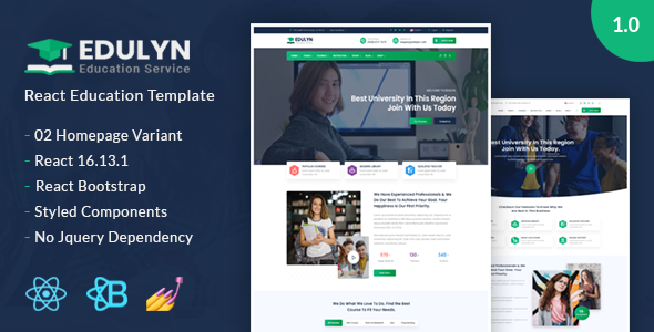 Download Edulyn – React Education Template Nulled 