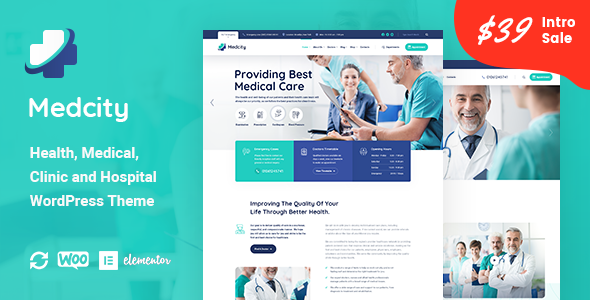 Download Medcity – Health & Medical WordPress Theme Nulled 
