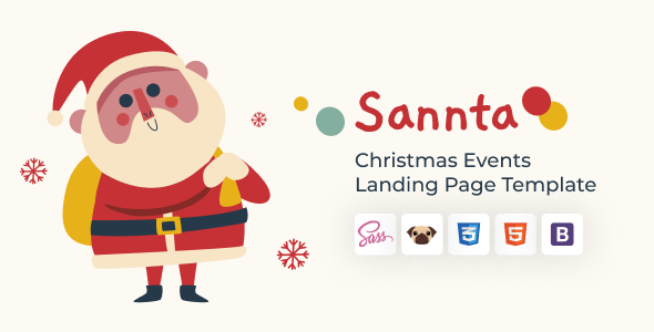 Download Sannta – Event Christmas Landing Page Nulled 