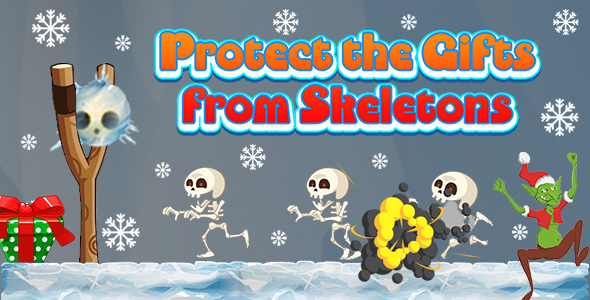 Download Protect the Gifts from Skeletons (CAPX and HTML5) Christmas Game Nulled 