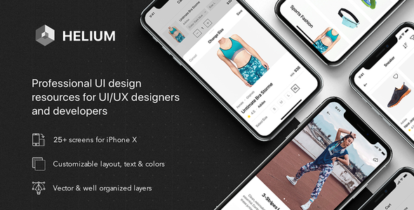 Download Helium – Fashion UI Kit for Adobe XD Nulled 