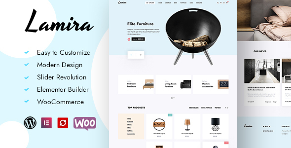Download Lamira – Furniture WooCommerce Theme Nulled 