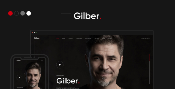 Download Gilber – Personal CV/Resume HTML Template Nulled 
