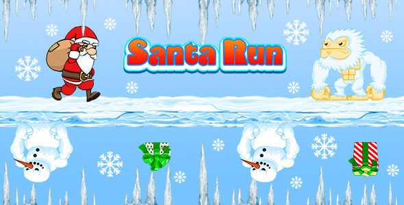 Download Santa Run (CAPX and HTML5) Christmas Game Nulled 