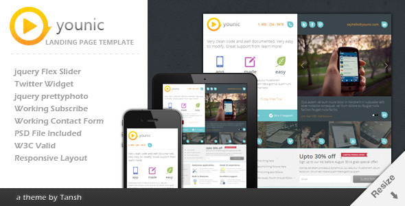 Download Younic Responsive Landing Page Nulled 