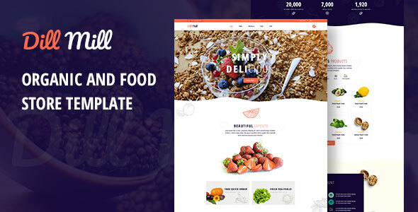 Download Dillmill – Organic and Food Store PSD Template Nulled 