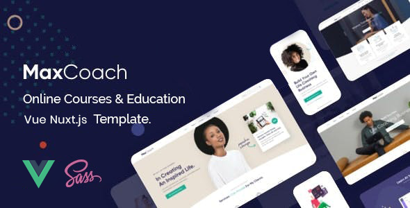 Download MaxCoach – Online Courses & Education Vue Nuxt JS Template Nulled 