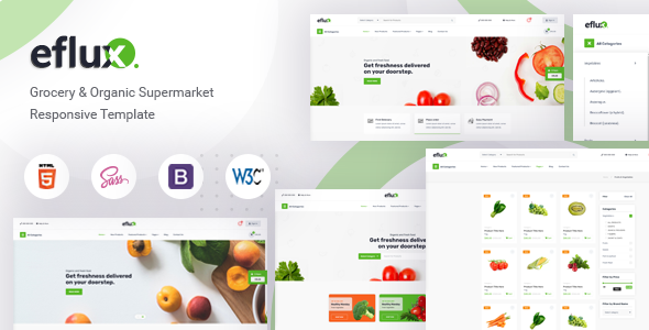 Download eflux – Grocery & Organic Supermarket Responsive Template Nulled 