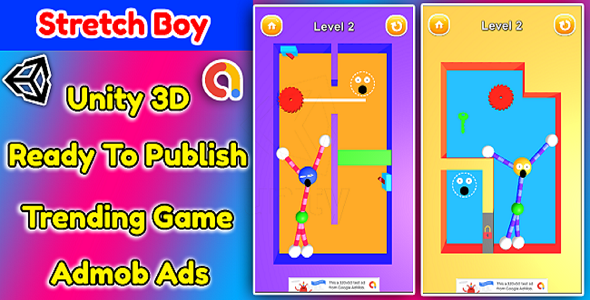 Download Stretch Boy 3D Game Unity Source Code + Admob Ads Nulled 