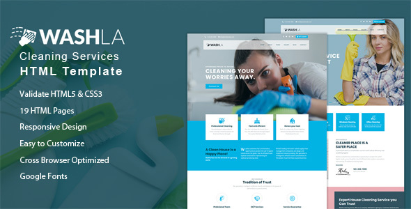 Download Washla – Cleaning Services HTML Template Nulled 