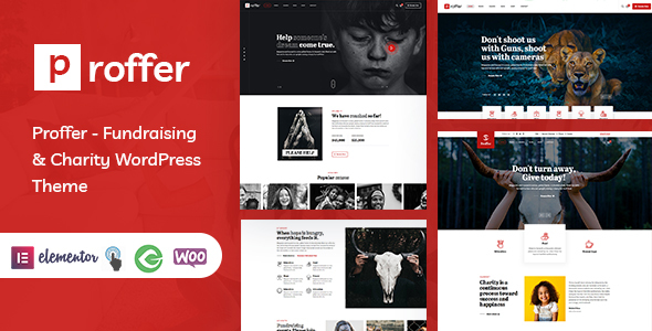 Download Proffer – Fundraising & Charity WordPress Theme Nulled 