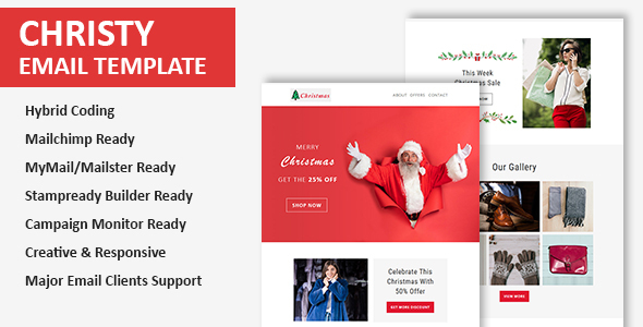 Download Christy – Christmas Email Newsletter Template Nulled 