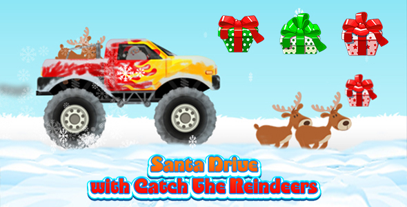 Download Santa Drive with Catch The Reindeers (CAPX and HTML5) Christmas Game Nulled 