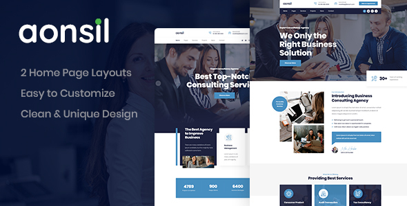 Download Aonsil – Consulting PSD Template Nulled 