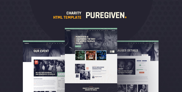 Download Puregiven – Nonprofit HTML Template Nulled 