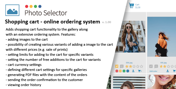 Download Shopping cart – online ordering system plugin for Photo Selector Nulled 
