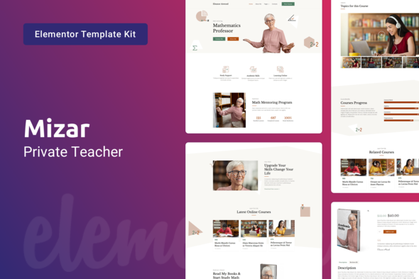 Download Mizar — Private Teacher & Education Elementor Template Kit Nulled 