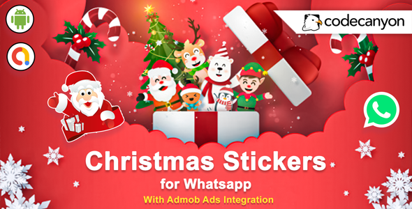 Download Android Christmas Stickers for Whatsapp 2021 – Whatsapp Sticker App Nulled 