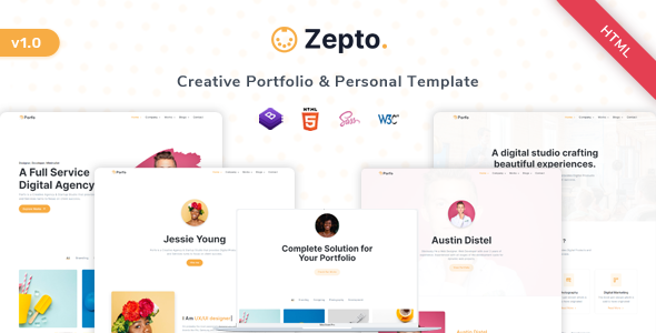 Download Zepto – Personal & Portfolio Template Nulled 